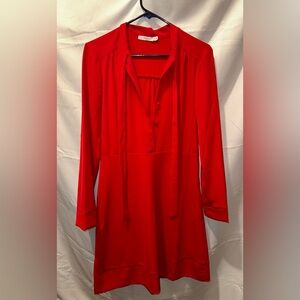 Elegant Red Midi Dress